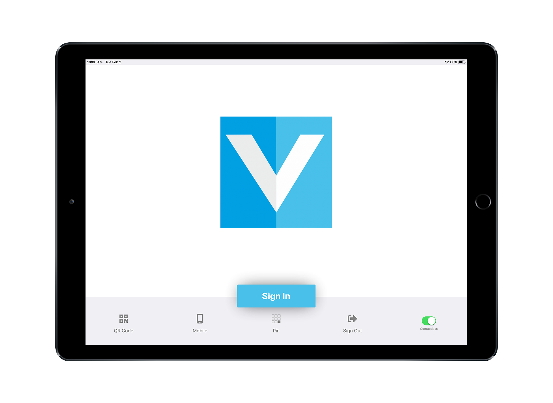 screenshot of VisitUs Reception